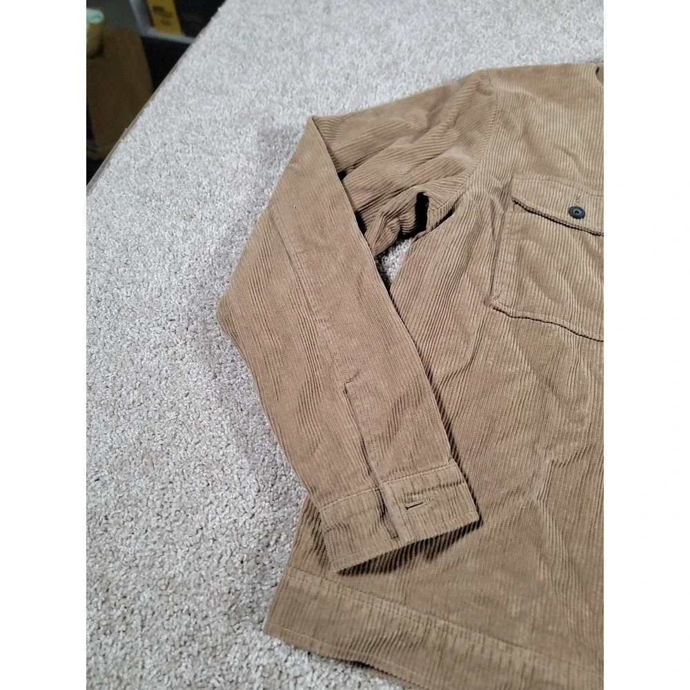 Billabong Corduroy Jacket Small Tan Mens Full Zip Skate Surf Pockets NWT $140